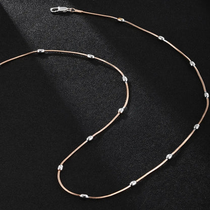 Casual Xuping Solid Color Copper Alloy Beaded Plating Chain 18k Gold Plated Women'S Necklace