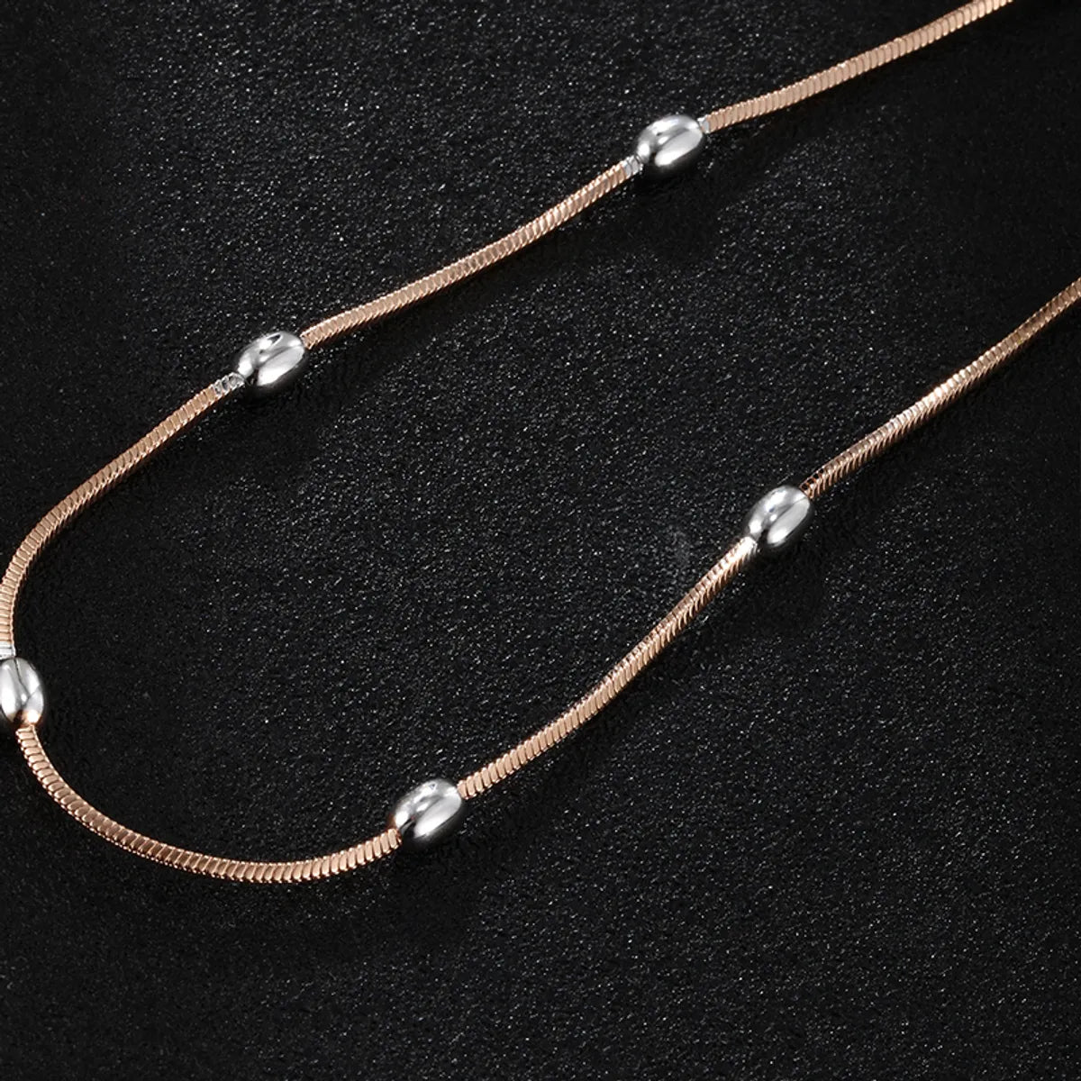 Casual Xuping Solid Color Copper Alloy Beaded Plating Chain 18k Gold Plated Women'S Necklace