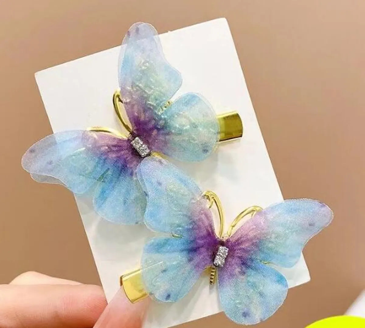 Children'S Antique Hairpin Hanfu Headwear Little Girl Baby'S Movable Butterfly Hair Accessories Xianmei Side Clip Duckbill Clip