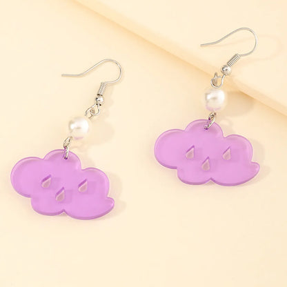 Children's Baseball Dinosaur Cloud Milk Tea Funny Earrings