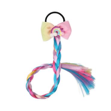 Children'S Cartoon  Color Bowknot Wig Hair Rope Girls Twist Braid Hair Rope