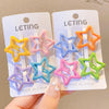 Children'S Cute Small Clip Bangs Clip Baby Hairpin Headdress Five-Pointed Star Hair Clip