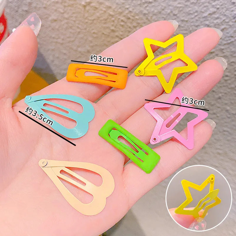 Children'S Cute Small Clip Bangs Clip Baby Hairpin Headdress Five-Pointed Star Hair Clip