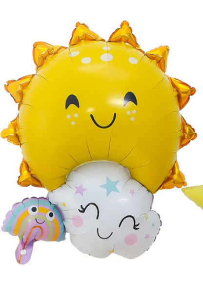 Children'S Day Sun Rainbow Moon Aluminum Film Party Balloons