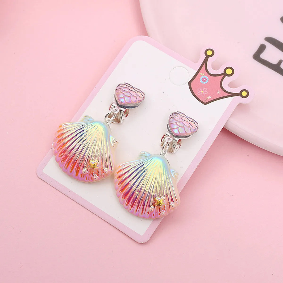 Children'S Ear Clips Ocean Princess Children'S Baby Earrings Wild Earrings