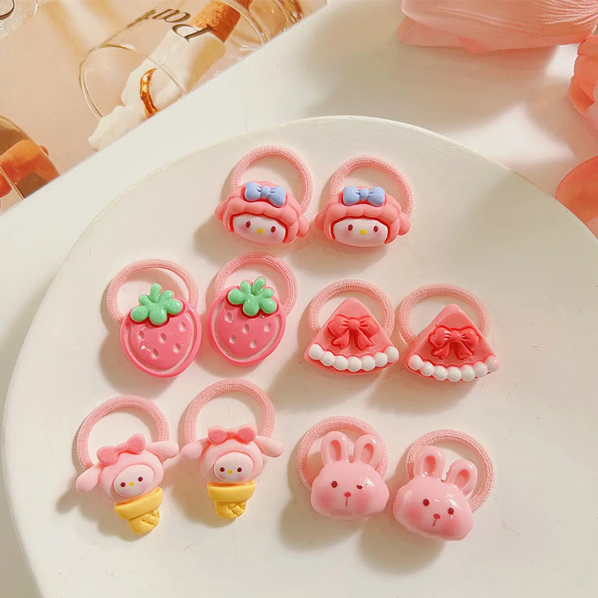 Children'S Hair Accessories Cute Hair Rope Summer New Small Rubber Band Baby Hair Ring Hair Volume Less Thumb Ring Hair Rope Wholesale