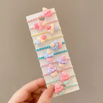 Children'S Hair Accessories Cute Hair Rope Summer New Small Rubber Band Baby Hair Ring Hair Volume Less Thumb Ring Hair Rope Wholesale