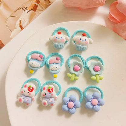 Children'S Hair Accessories Cute Hair Rope Summer New Small Rubber Band Baby Hair Ring Hair Volume Less Thumb Ring Hair Rope Wholesale