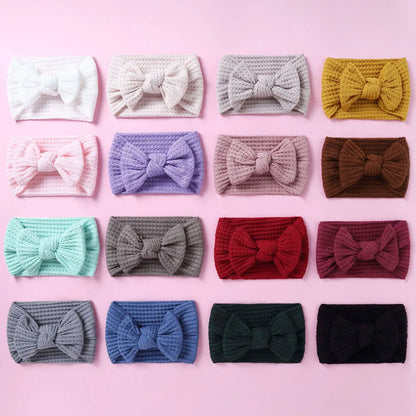 Children'S Hair Accessories New Knitted Fabric Wide Baby Headbands