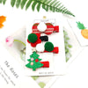 Children Unisex Cute Christmas Hat Santa Claus Cloth Hair Clip