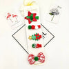 Children Unisex Cute Christmas Hat Santa Claus Cloth Hair Clip