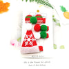 Children Unisex Cute Christmas Hat Santa Claus Cloth Hair Clip