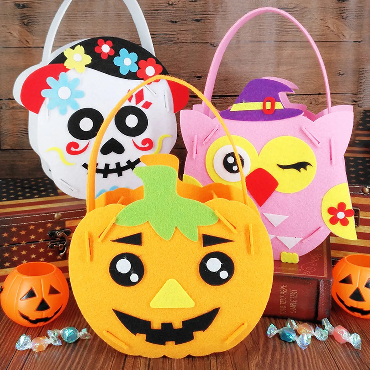 Children Unisex Nonwoven Pumpkin Cute Simple Style