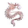 Chinoiserie Animal Alloy Plating Metal Inlay Artificial Pearls Zircon Unisex Brooches