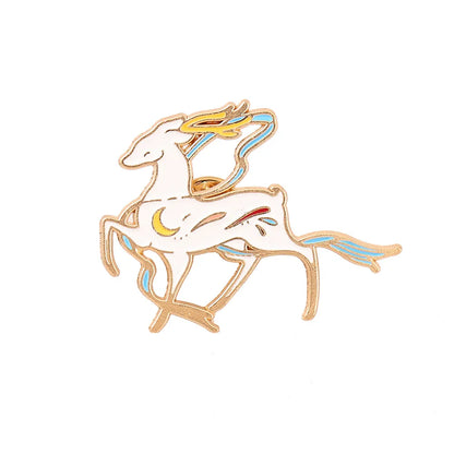 Chinoiserie Animal Metal Plating Unisex Brooches