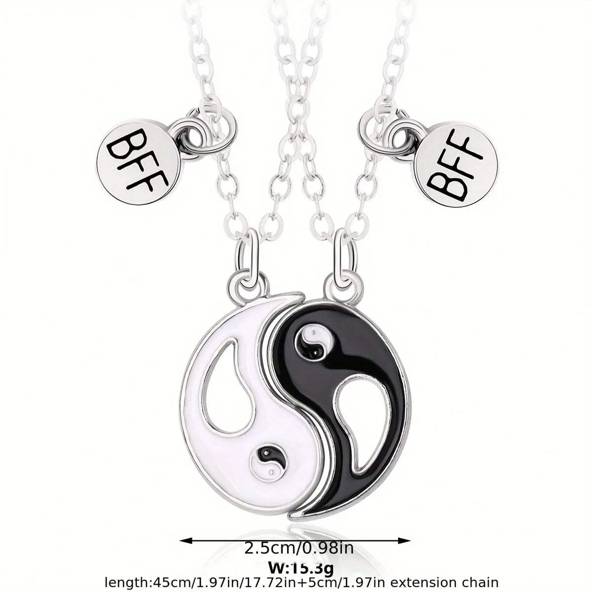 Chinoiserie Casual Artistic Yin And Yang Gossip Alloy Zinc Wholesale Pendant Necklace