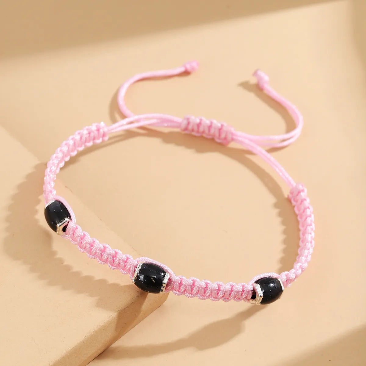 Chinoiserie Casual Classic Style Round Nylon Stone Women'S Bracelets