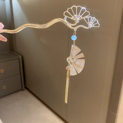 Chinoiserie Elegant Lady Flower Alloy Hairpin