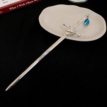 Chinoiserie Elegant Lady Flower Alloy Hairpin