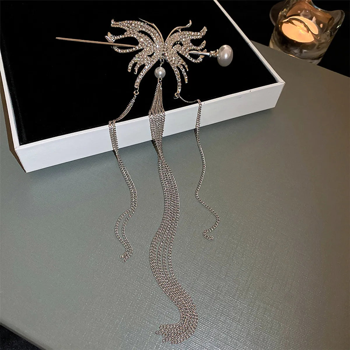 Chinoiserie Elegant Lady Flower Alloy Hairpin