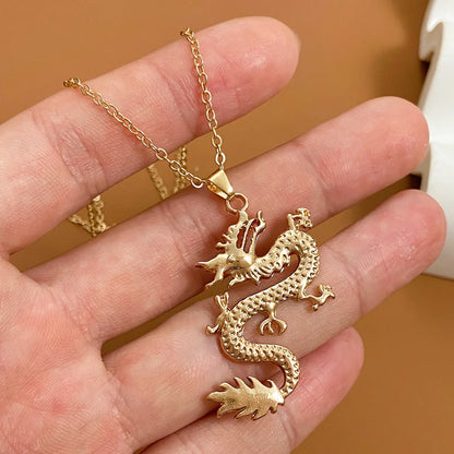 Chinoiserie Ethnic Style Animal Alloy Women's Pendant Necklace