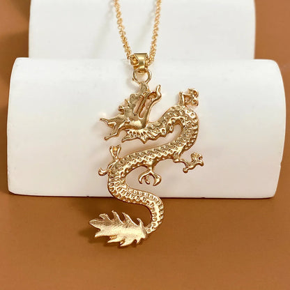 Chinoiserie Ethnic Style Animal Alloy Women's Pendant Necklace