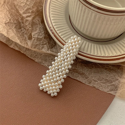 Chinoiserie Gradient Color Artificial Pearl Hair Clip 1 Piece