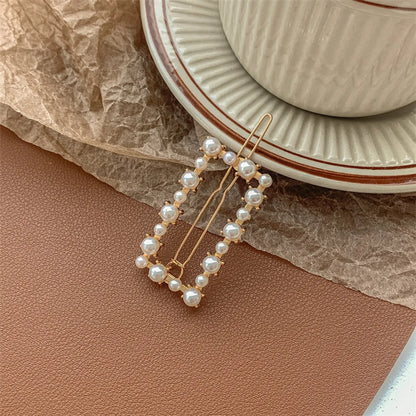 Chinoiserie Gradient Color Artificial Pearl Hair Clip 1 Piece