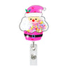 Christmas Acrylic Quicksand Snowman Christmas Tree Socks Elk Bell Telescopic Clip Rotating Can Buckle Certificate