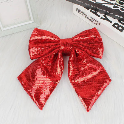 Christmas Basic Sweet Bow Knot Cloth Indoor Party Festival Hanging Ornaments