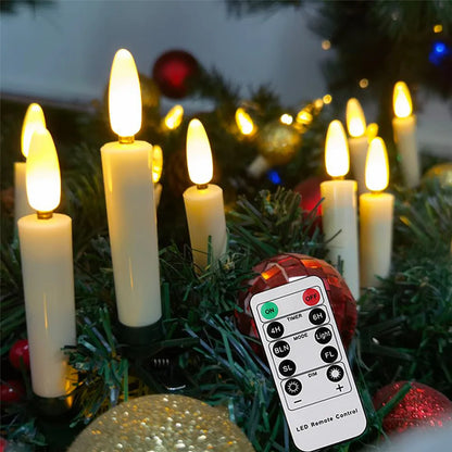 Christmas Candle Simulation Plastic Bullet Lamp Holder Holiday Atmosphere Decoration Remote Control Electronic Candle LED Candle Lamp