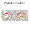 Christmas Cartoon Penguin Santa Claus Elk Pvc Window Stickers Door Sticker