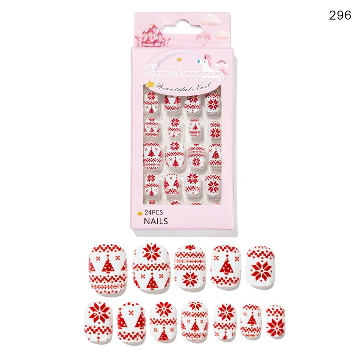 Christmas Cartoon Style Cartoon Plastic Nail Patches 1 Piece