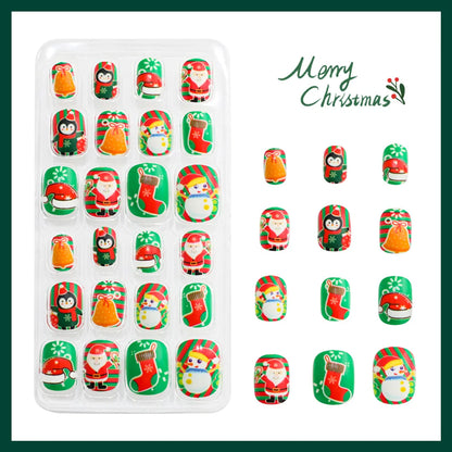 Christmas Cartoon Style Cartoon Plastic Nail Patches 1 Piece