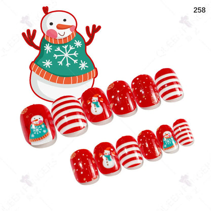 Christmas Cartoon Style Cartoon Plastic Nail Patches 1 Piece