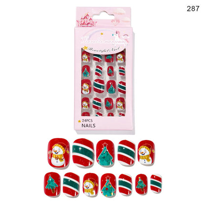 Christmas Cartoon Style Cartoon Plastic Nail Patches 1 Piece