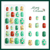 Christmas Cartoon Style Cartoon Plastic Nail Patches 1 Piece