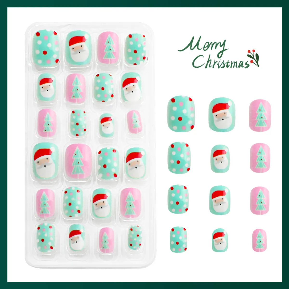 Christmas Cartoon Style Cartoon Plastic Nail Patches 1 Piece