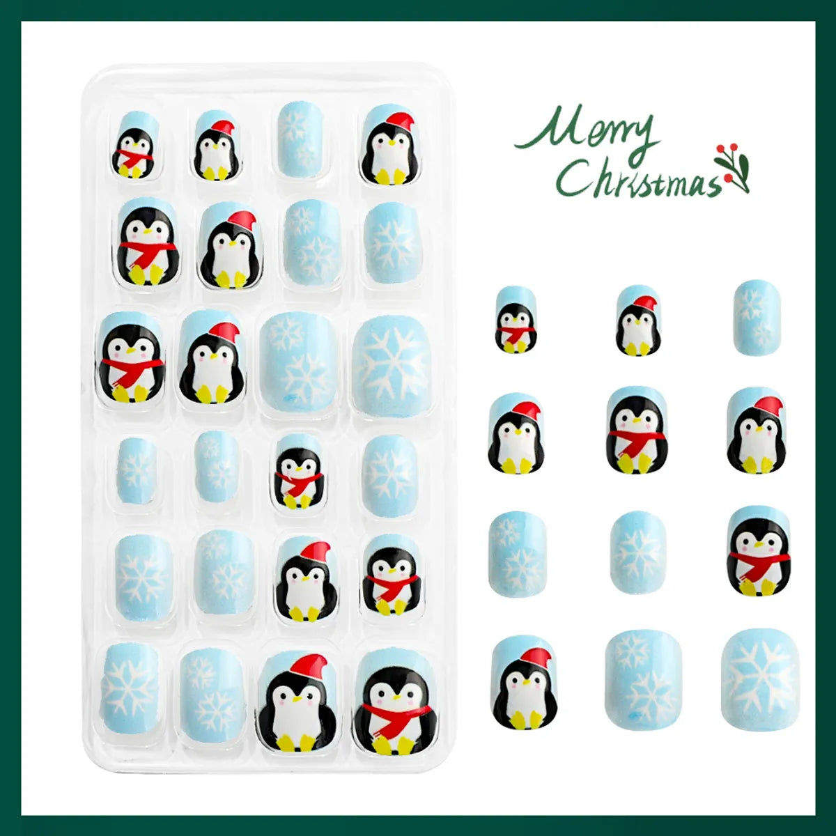 Christmas Cartoon Style Cartoon Plastic Nail Patches 1 Piece