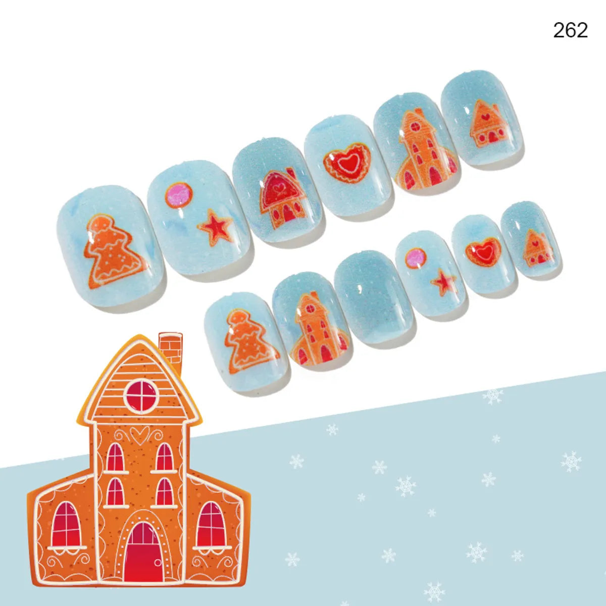 Christmas Cartoon Style Cartoon Plastic Nail Patches 1 Piece