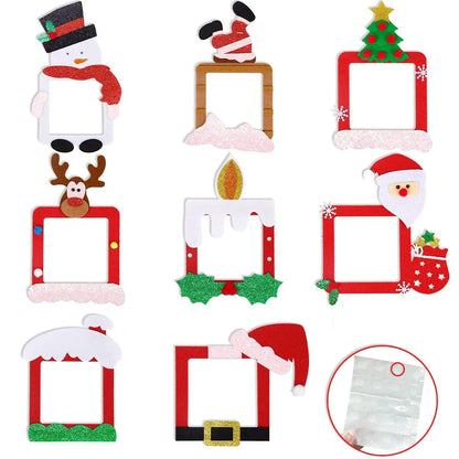 Christmas Cartoon Style Christmas Tree Santa Claus Snowman Cloth Party Festival Decorative Props