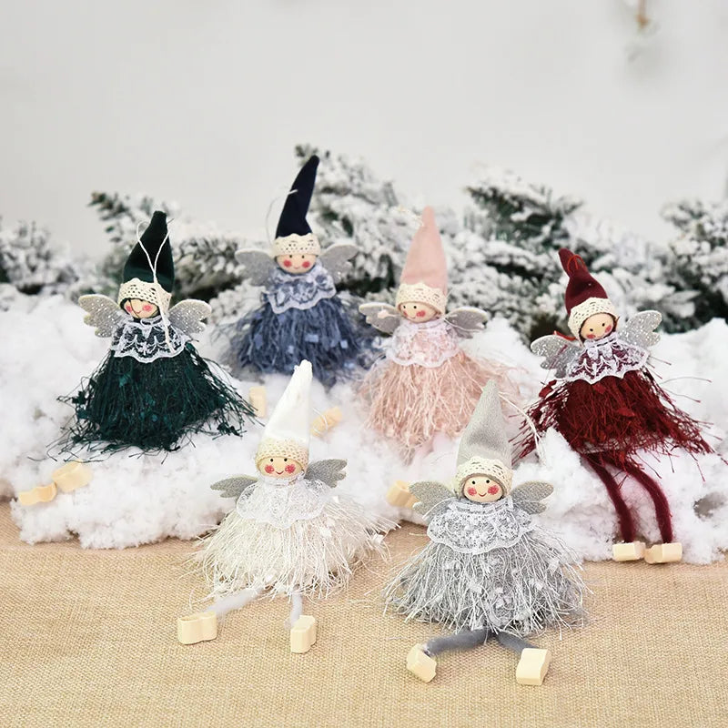 Christmas Cartoon Style Cute Angel Cloth Indoor Party Festival Hanging Ornaments