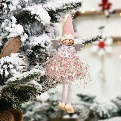 Christmas Cartoon Style Cute Angel Cloth Indoor Party Festival Hanging Ornaments