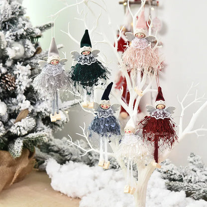 Christmas Cartoon Style Cute Angel Cloth Indoor Party Festival Hanging Ornaments