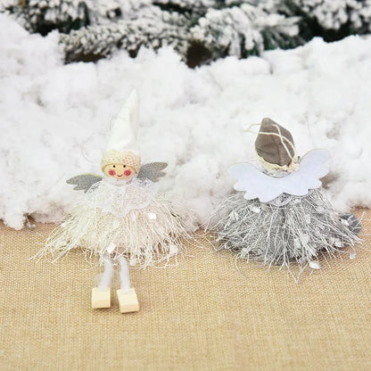 Christmas Cartoon Style Cute Angel Cloth Indoor Party Festival Hanging Ornaments