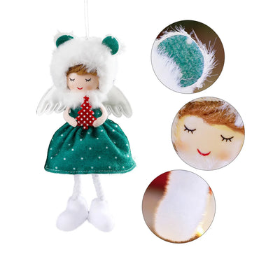 Christmas Cartoon Style Cute Christmas Tree Cloth Indoor Home Festival Hanging Ornaments