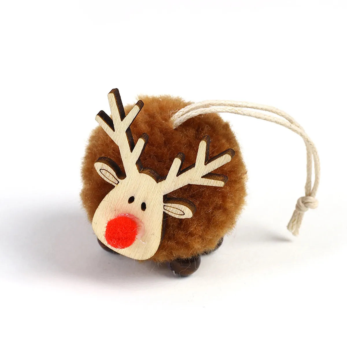 Christmas Cartoon Style Cute Elk Wood Party Festival Hanging Ornaments