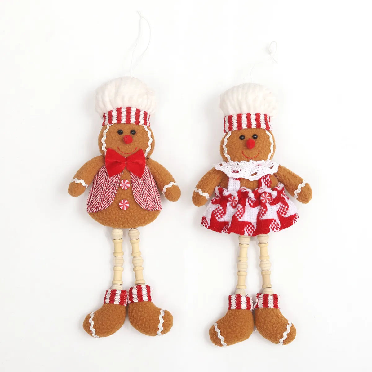 Christmas Cartoon Style Cute Gingerbread Cloth Indoor Party Festival Hanging Ornaments