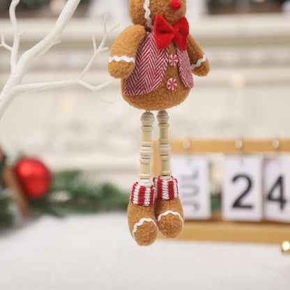 Christmas Cartoon Style Cute Gingerbread Cloth Indoor Party Festival Hanging Ornaments