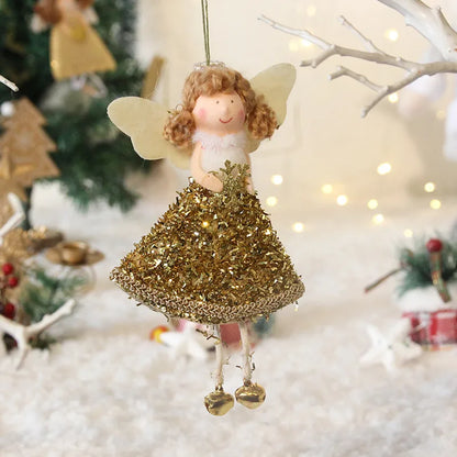 Christmas Cartoon Style Cute Pastoral Angel Nonwoven Indoor Party Festival Hanging Ornaments